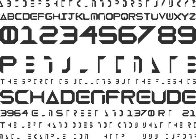 Fringe font preview