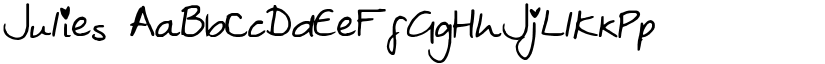 Julies font