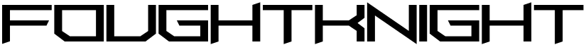 FoughtKnight UpperCut Regular font