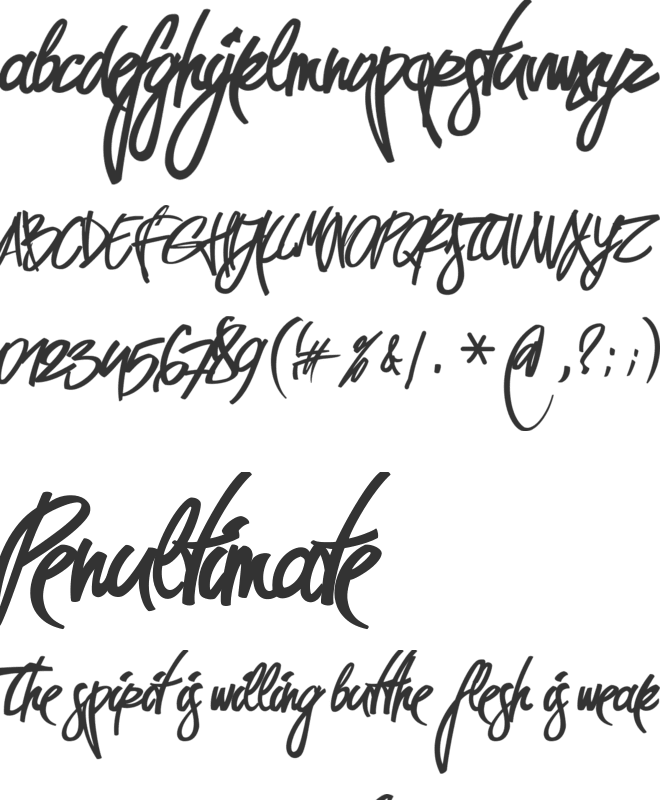 Pirmokas font preview