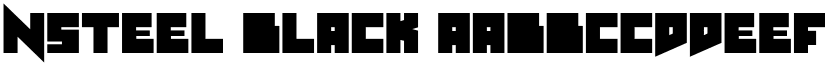 nsteel Black font
