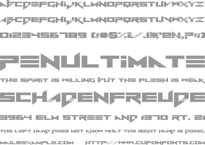 Vermin Vibes Out Of Ink font preview