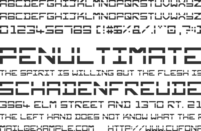 Square Mile font preview