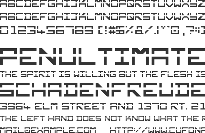 Square Mile font preview