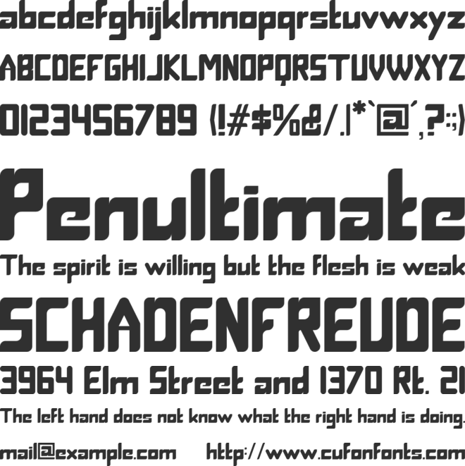 Greentrik fonice font preview