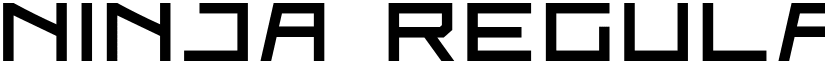 NINJA Regular font