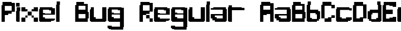 Pixel Bug Regular font