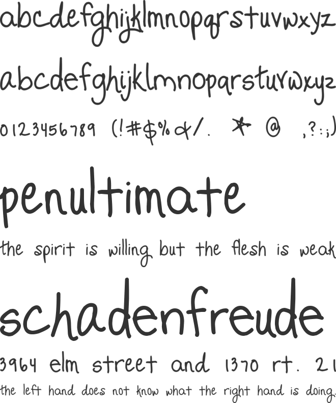 Promised Freedom font preview
