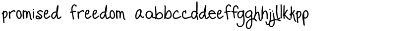 Promised Freedom font
