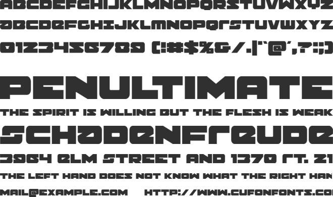 Banjin font preview