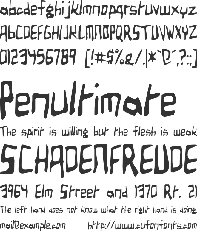 Birdland Aeroplane font preview