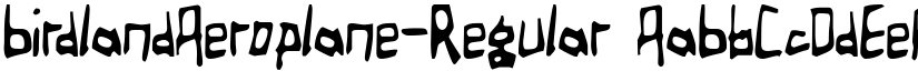 Birdland Aeroplane font download