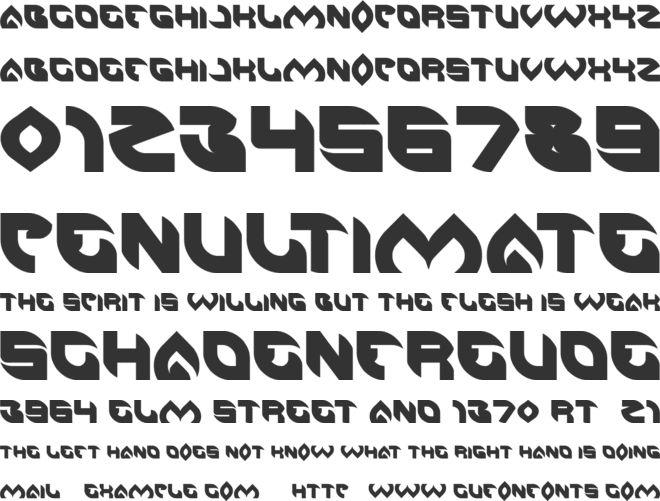 AERO GLASS font preview