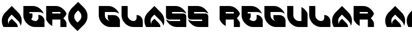 AERO GLASS Regular font