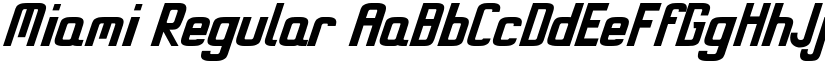Miami Regular font