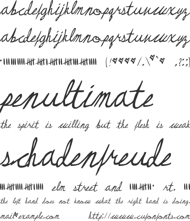 May Queen font preview