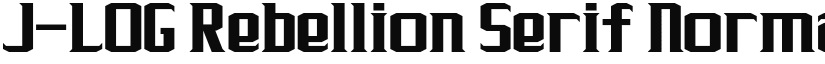 J-LOG Rebellion Serif Normal font download
