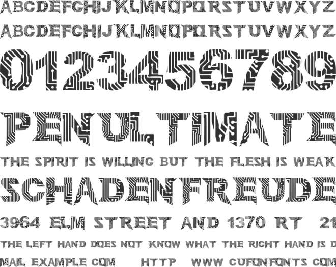 Circuit Mage font preview