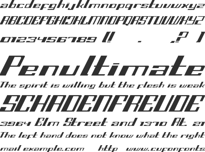 Fast SS font preview