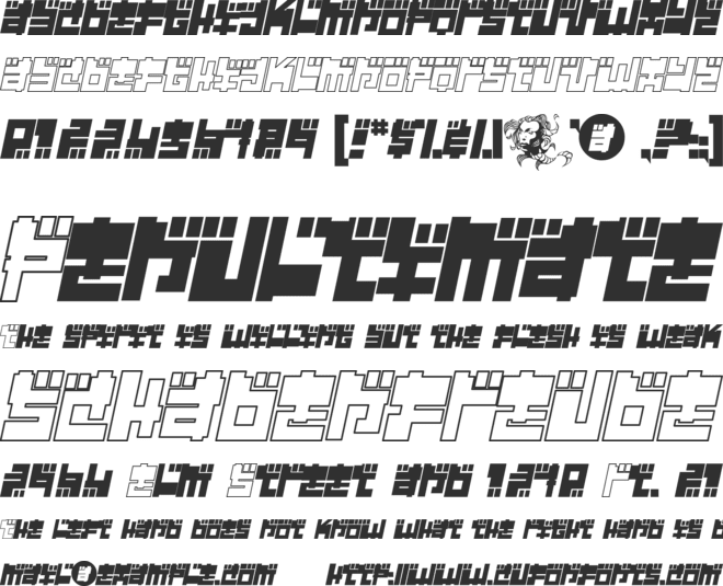 Year 2000 Replicant font preview