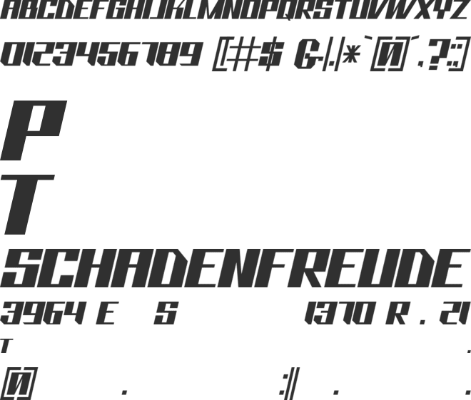 Bhejeuct Gash Typeface font preview