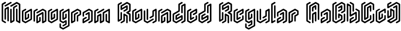 Monogram Rounded font download