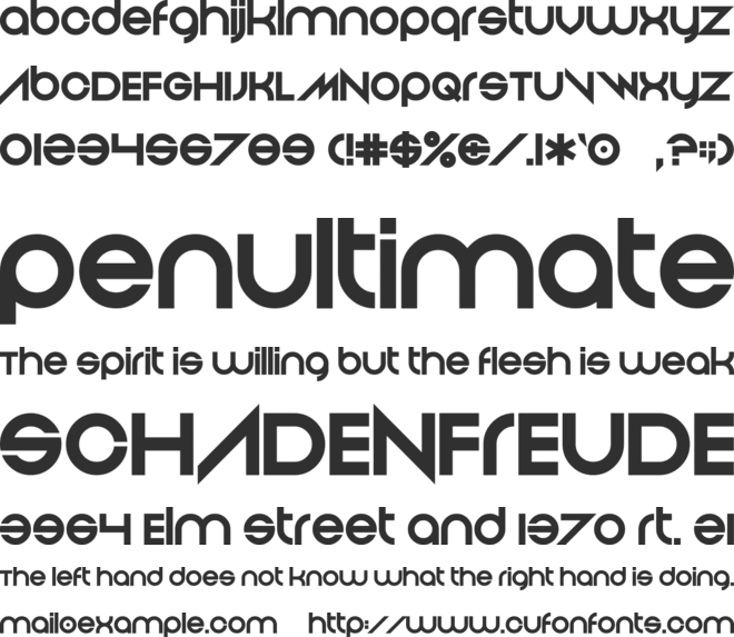And Then It Ends font preview