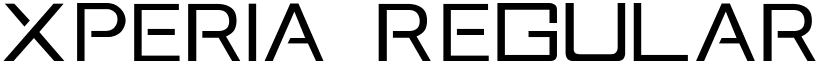 Xperia Regular font