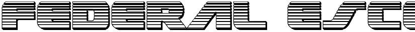 Federal Escort Chrome Regular font