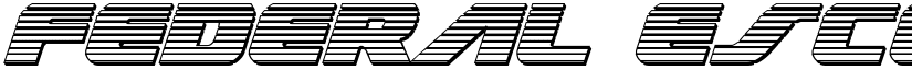 Federal Escort Chrome Italic Italic font