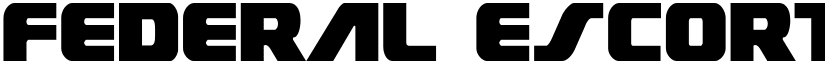 Federal Escort Condensed Condensed font