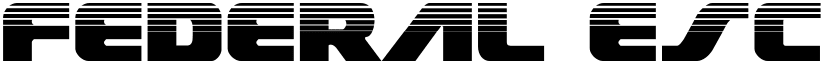 Federal Escort Halftone Regular font