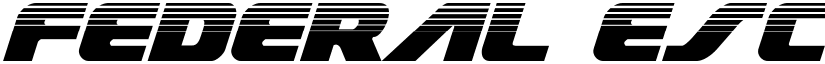 Federal Escort Halftone Italic Italic font