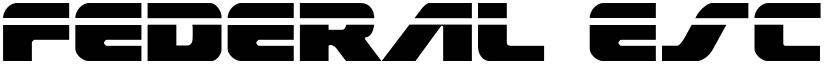 Federal Escort Laser Regular font