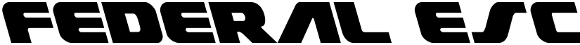 Federal Escort Leftalic Italic font