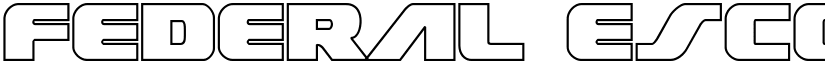 Federal Escort Outline Regular font