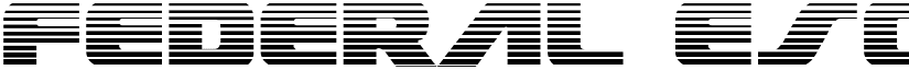 Federal Escort Scanlines Regular font