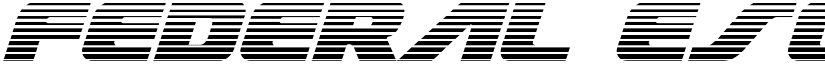 Federal Escort Scanlines Italic Italic font