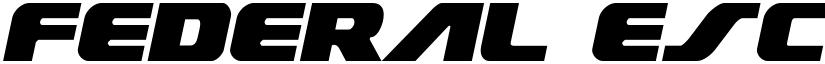 Federal Escort Semi-Italic Semi-Italic font