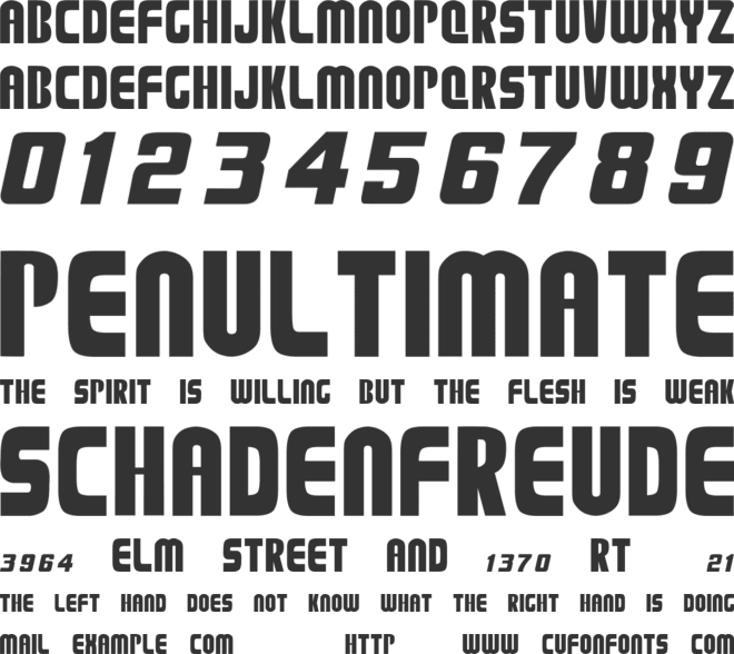PLATION font preview