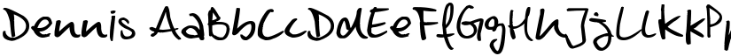 Dennis font