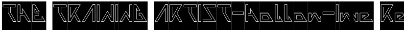 THE TRAINING ARTIST-Hollow-Inve Regular font