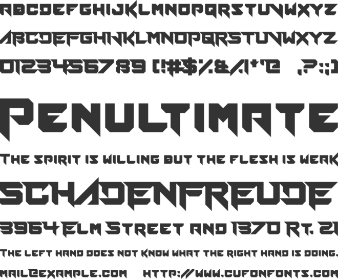 Fierce Brosnan font preview