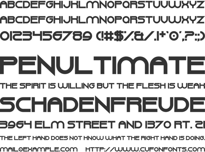 Gang Wolfik Craze font preview