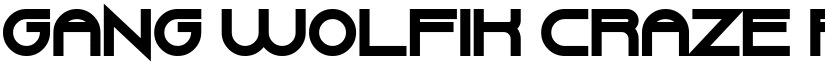 Gang Wolfik Craze Regular font