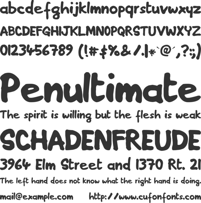 Pennarelo font preview