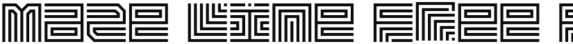 Maze Line font download