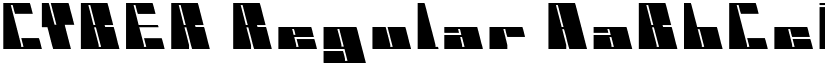 CYBER Regular font