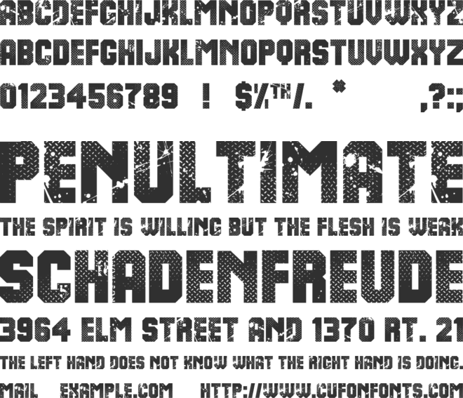 8th Cargo font preview