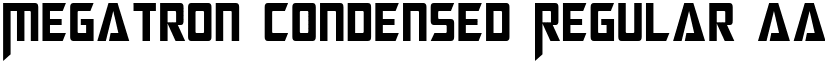 Megatron Condensed Regular font